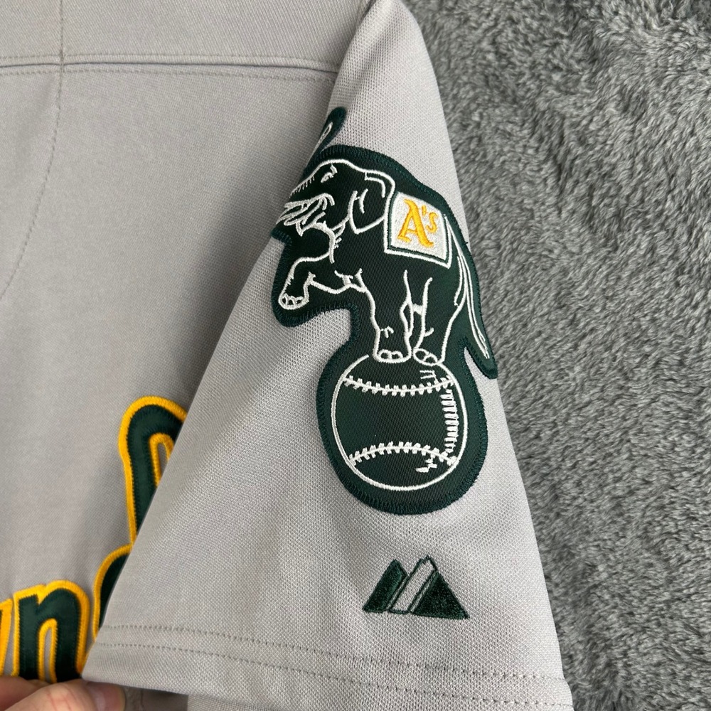 Majestic Oakland Athletics Team Issue Jersey Mens 48 MLB Jackie Robinson Day 42 - Picture 7 of 9